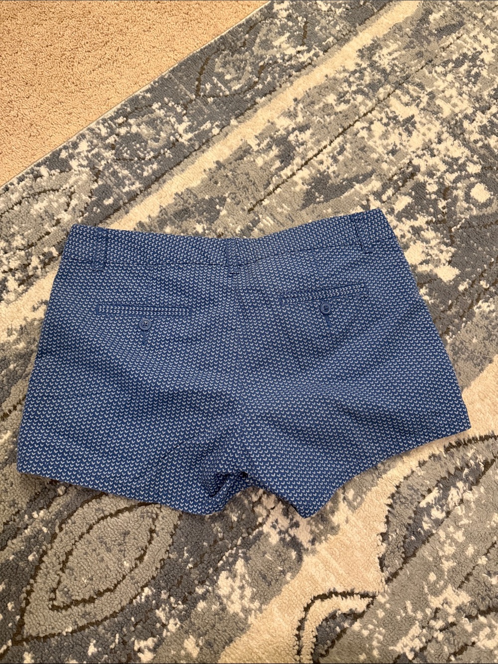 GAP Blue Micro-Patterned Women’s Jean Shorts - Picture 3 of 3